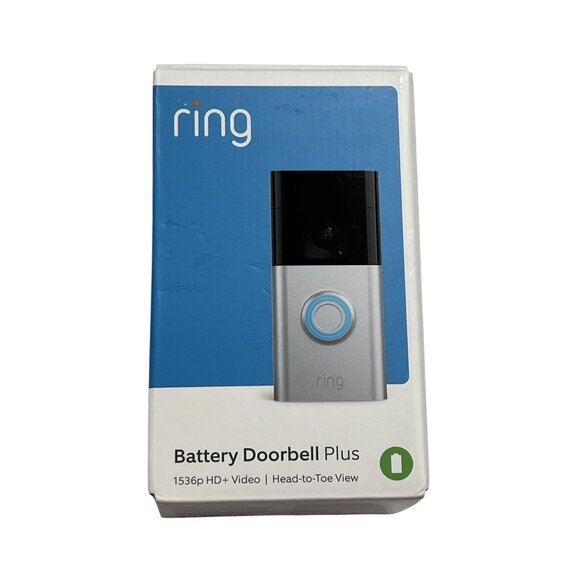 Ring Battery Doorbell Plus 1536p HD+ Video Head-to-Toe View - Picture 1 of 4
